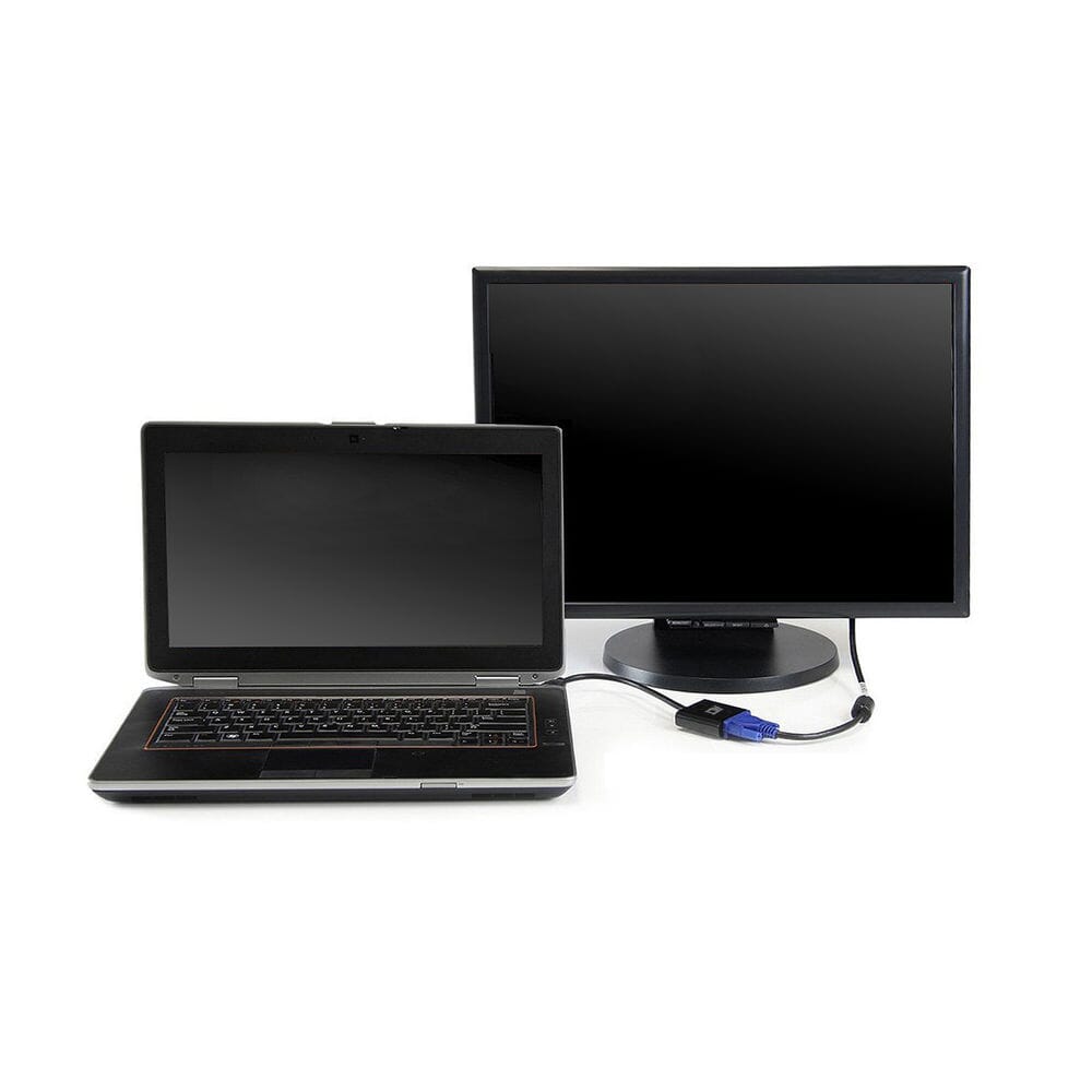 Handle 0,15 m, HDMI-A hann til VGA kvinnelig adapter, med lyd