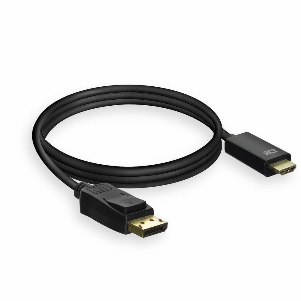 ACT DisplayPort männlich zu HDMI männlichem Adapterkabel, 1,8 m