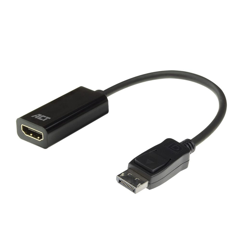 Act DisplayPort til HDMI kvindelig adapter, 4K, Zip Bag