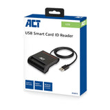Act externe usb 2.0 smartcard eid kaartlezer, zwart