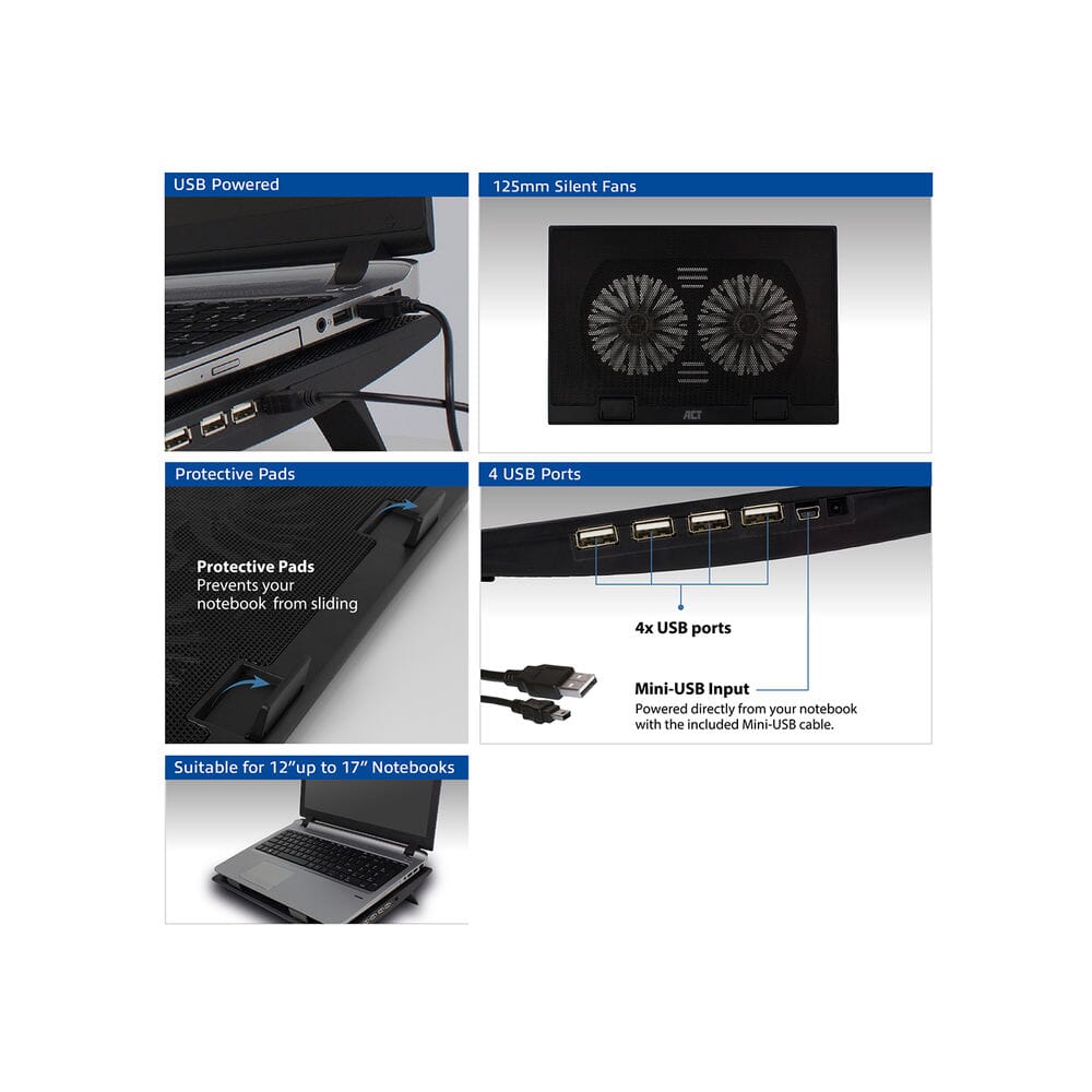 Act Connectivity Laptop Standard, with fan, height adjustment baa