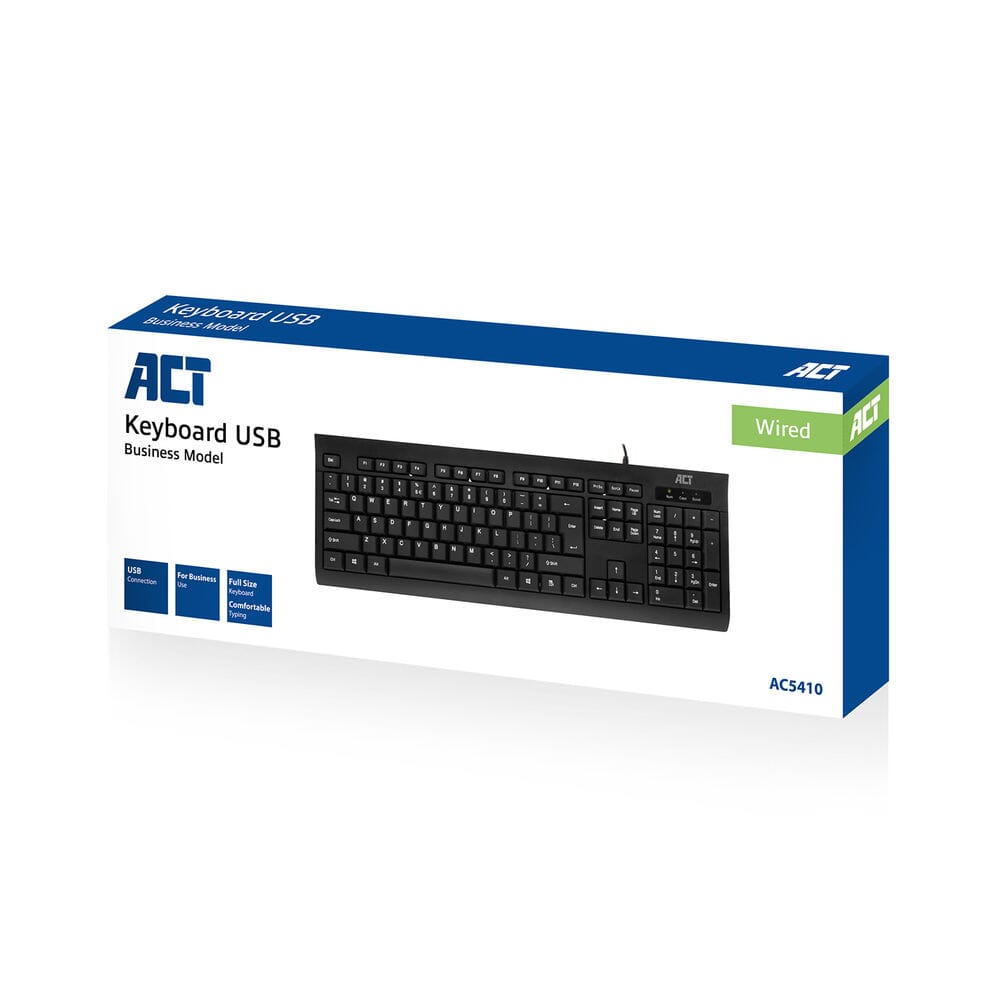 ACT Business Keyboard USB (QWERTY Us Layout)