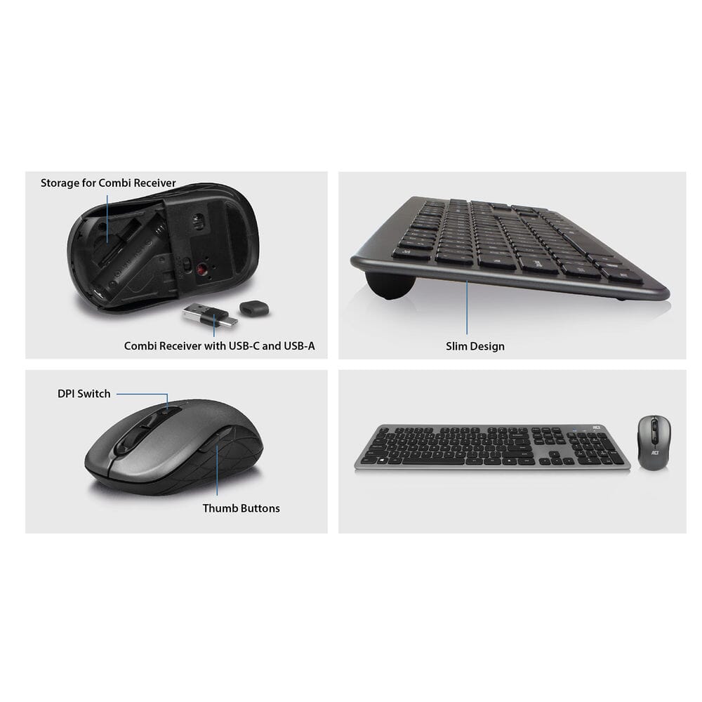 ACT ENREGISTRÉE SEFFICANT avec clavier et souris (Qwerty US Layout)