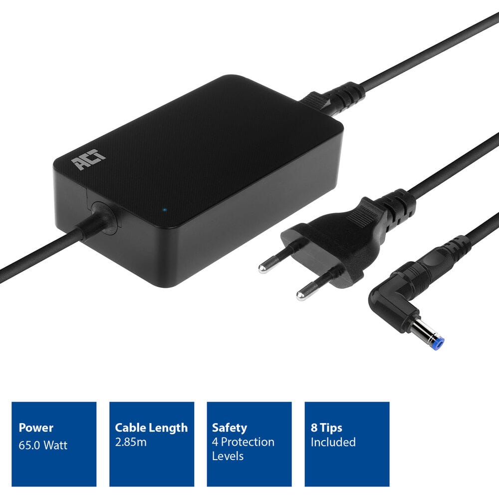 ACT COPE LAPTOoler 65W (for bærbare datamaskiner opp til 15,6 tommer)