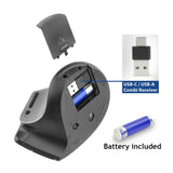 Act Connectivity Wireless ergonomic mouse with Bluetooth and USB-C