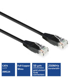 Act Black 2,0 mètres UTP Cat6 Patch Cable avec RJ45 Zip Bag