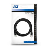 Act black 2.0 meters u utp cat6 patch cable with RJ45 ZIP BAG