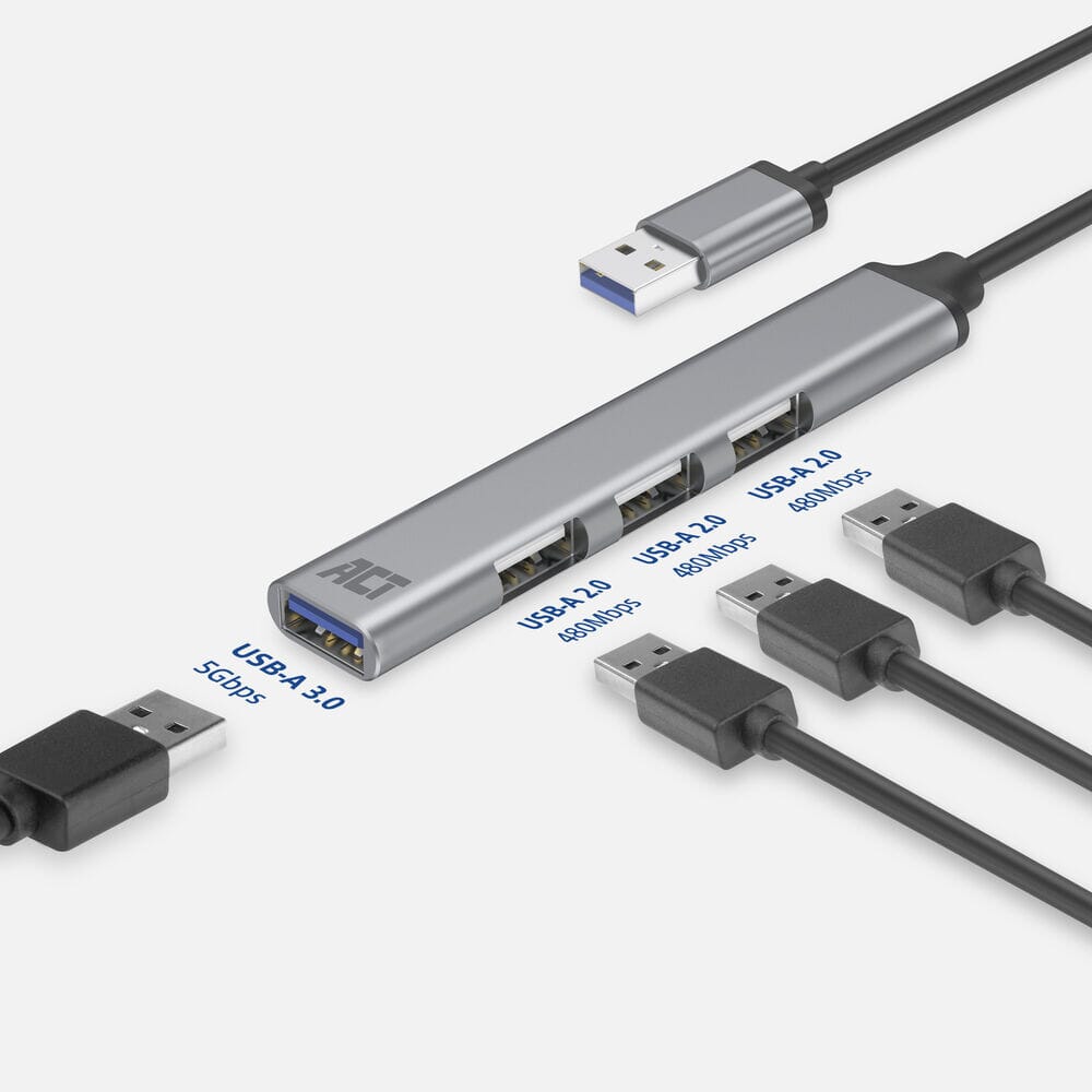 ACT USB-A HUB 3.0, 4 Port USB-A