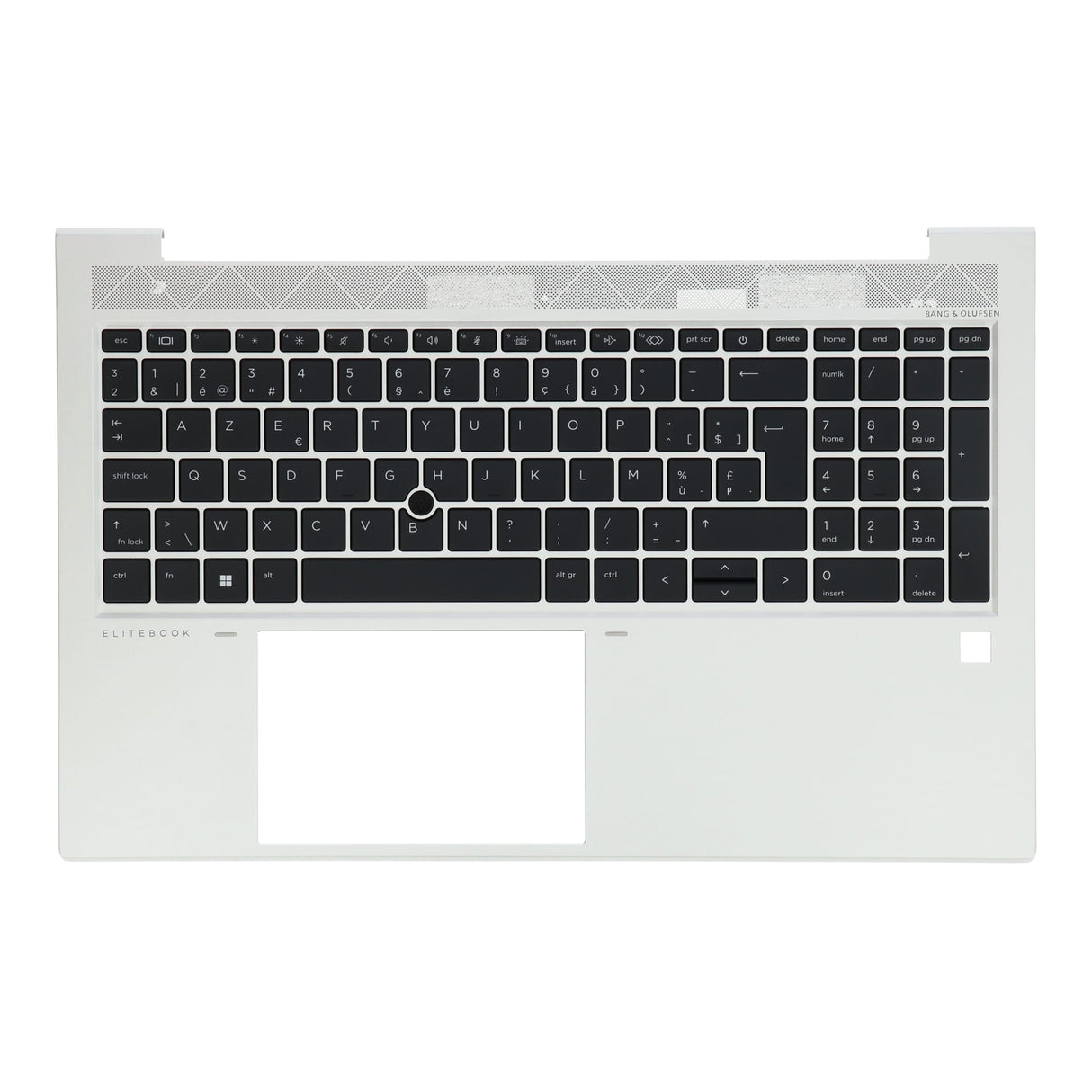 Klawiatura laptopa HP Azerty be + górna pokrywa, BL - srebrny