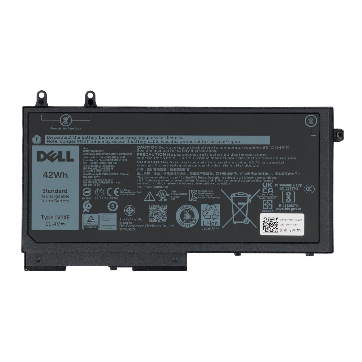 Dell bærbar batteri 3500 mAh
