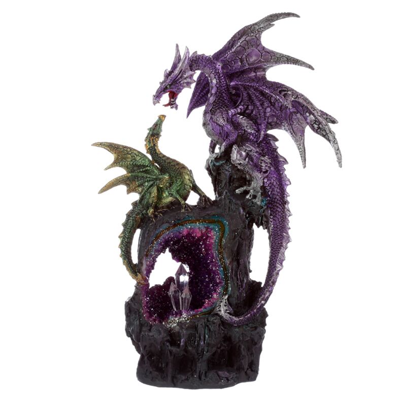 Dark legends amethyst crystal dragon