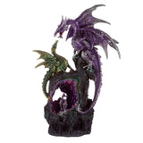 Dark legends amethyst crystal dragon