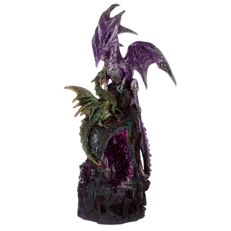 Dark legends amethyst crystal dragon