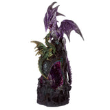 Dark legends amethyst crystal dragon