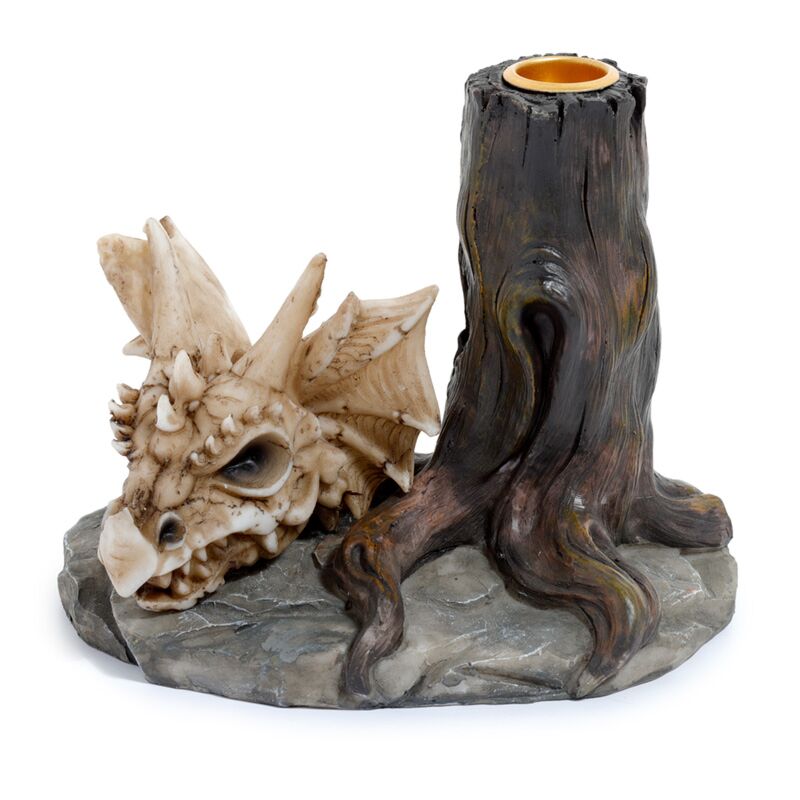 Shadows of Darkness Dragon skull candle holder