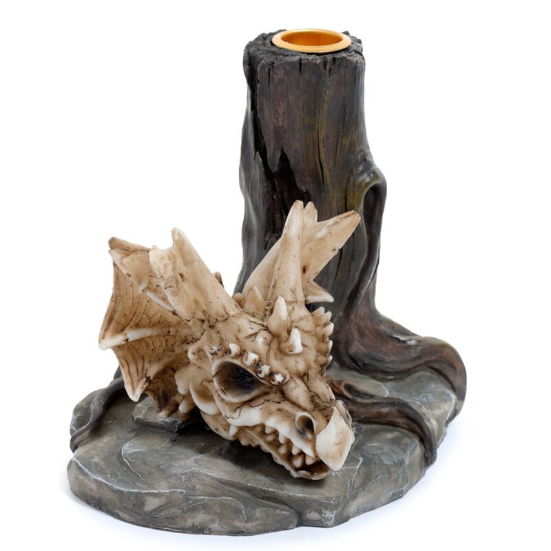 Shadows of Darkness Dragon skull candle holder