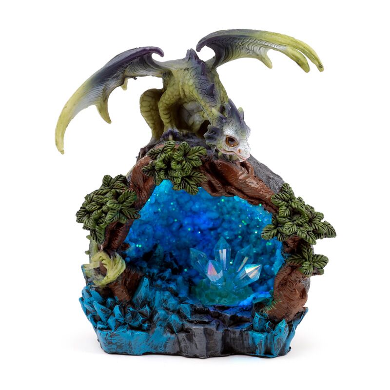 Séiss Dreem Baby Dragon huet Bësch Crystal Raum gefouert