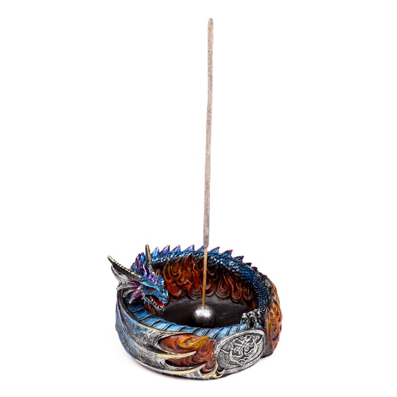 Dark legends circle of fire dragon incense holder