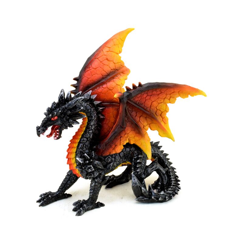 Dark Legends Protector of the Night Obsidian Fire Dragon 17cm