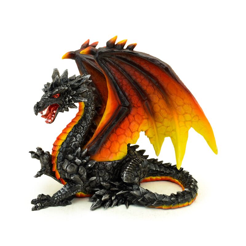 Dark Legends Protector of the Night Obsidian Fire Dragon 21cm