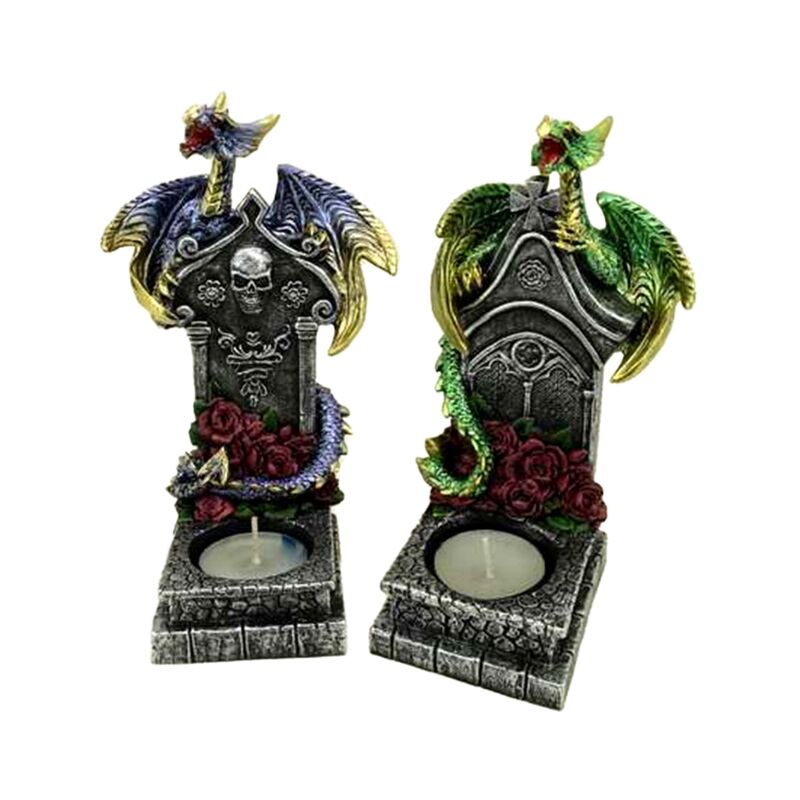 Dark legends guardian of death dragon tea light holder