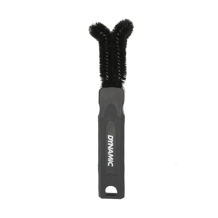 Dynamic two-prong brush