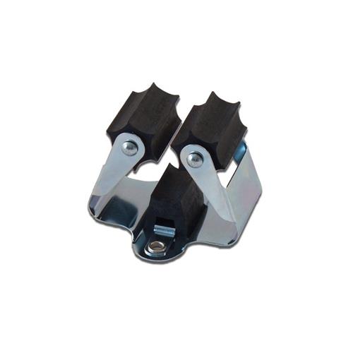 Steelklem prax ø25 zwarte rol voor stelen van 20 tot 30 mm