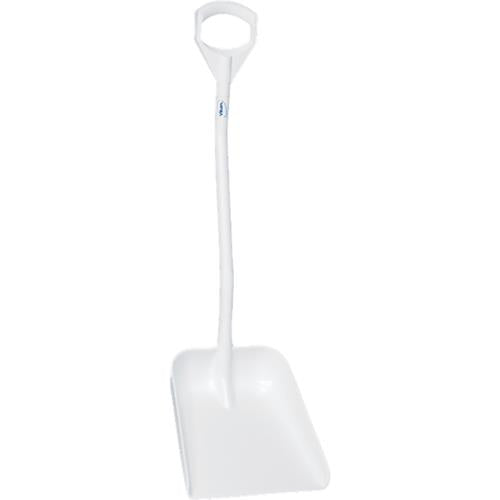 Vikan hygiene schop wit met normale steel 115 cm en groot blad 38x34