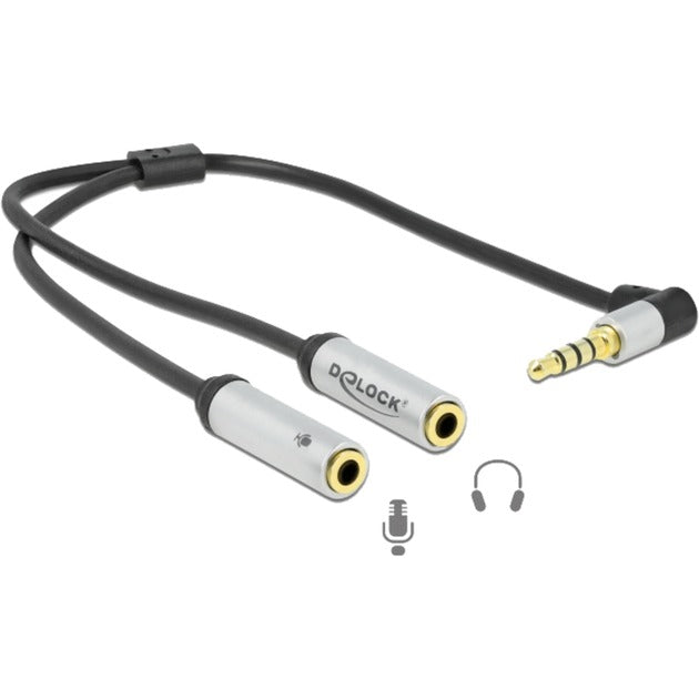 Delock Delock 1x 3,5 mm 4-pinners stereojekk (hann)> 2x 3,5 mm 3-p
