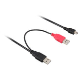 Delock 2x USB-A 2.0 Male> USB Mini 5-pin