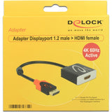 Delock Adapter DisplayPort 1.2> HDMI 4K 60 HZ Active
