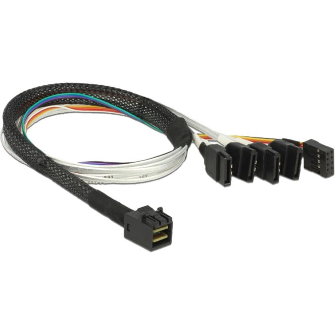 Deckel Kabel Mini SAS HD SFF-8643> 4 X SATA 7 PIN, 0,5m