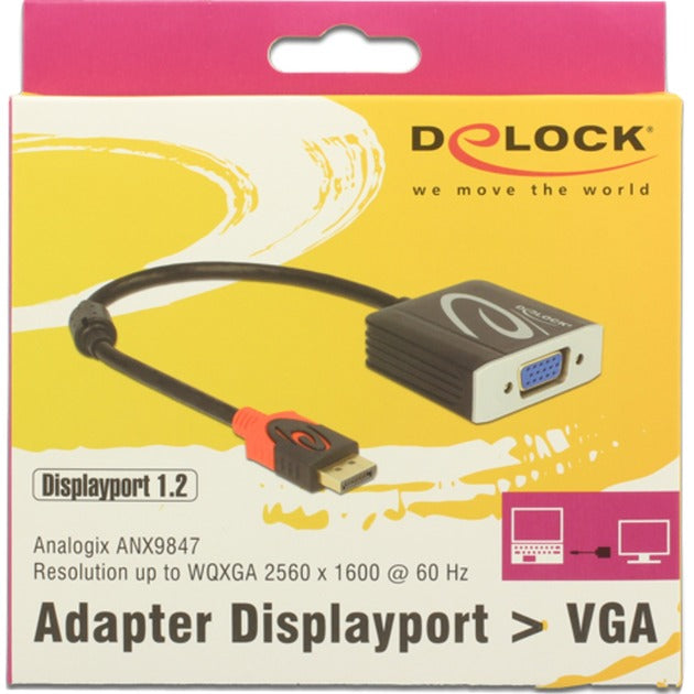 Delock Displayport 1.2> VGA (žena)