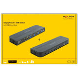 Delock DisplayPort 1.4 KVM Switch