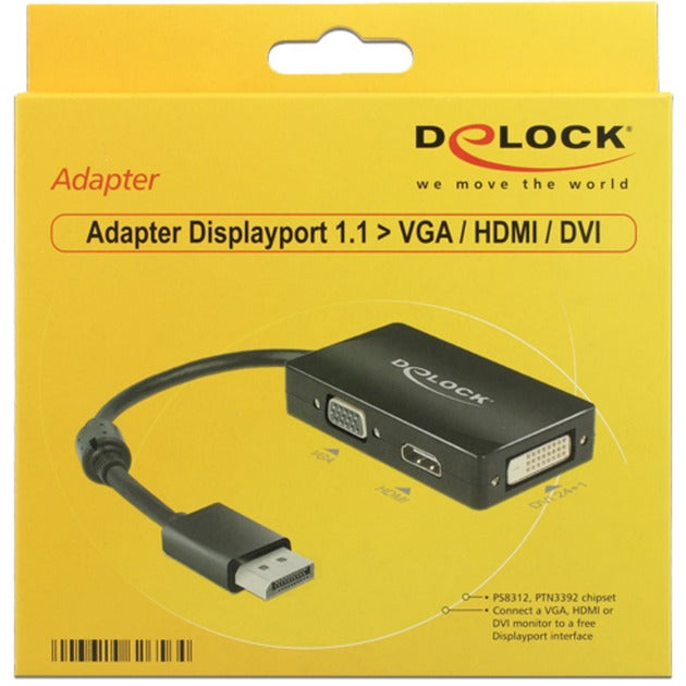 Delock DisplayPort> VGA HDMI DVI