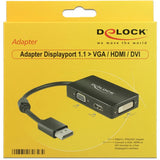 Delock DisplayPort> VGA HDMI DVI