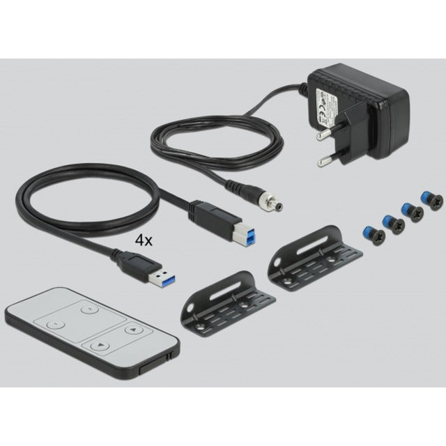 Delock HDMI KVM-Switch 4K 60 Hz con USB e audio