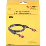 DELOCK Vysokorychlostní HDMI - HDMI A MALE> HDMI A MALE