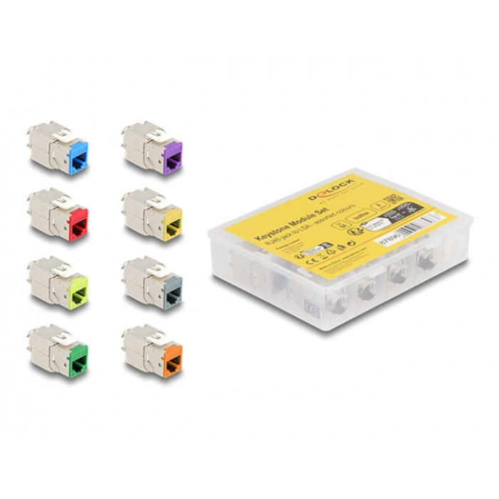 Delock Keystone Module RJ45 Jack to LSA Cat 6a Tolfree