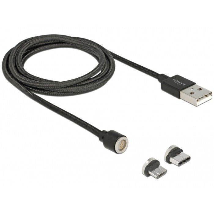 Delock Magnetic USB data and charging cable set for micro