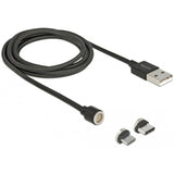 Delock Magnetic USB data and charging cable set for micro