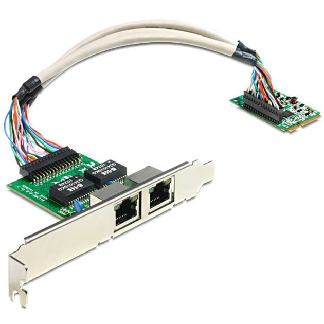 Delock mini pcie i o pcie full size 2 x gigabit lan