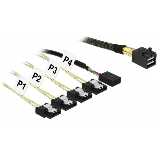 Delock Mini SAS HD SFF-8643> 4x SATA 7-pin