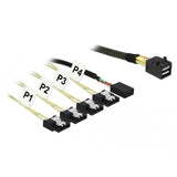 Delock Mini SAS HD SFF-8643> 4x SATA 7-pin