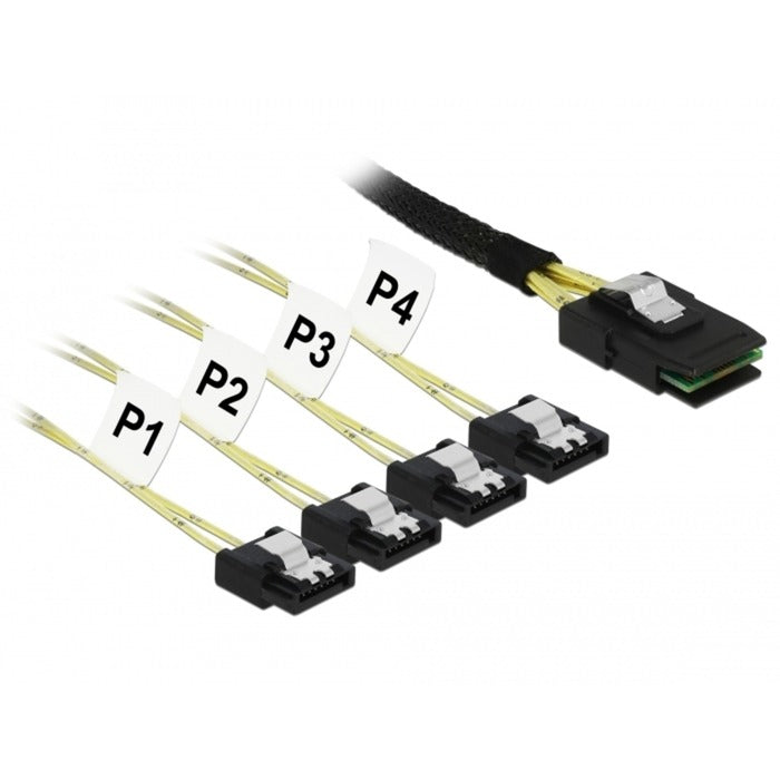 Delock Mini SAS SFF-8087> 4x SATA 7-pin