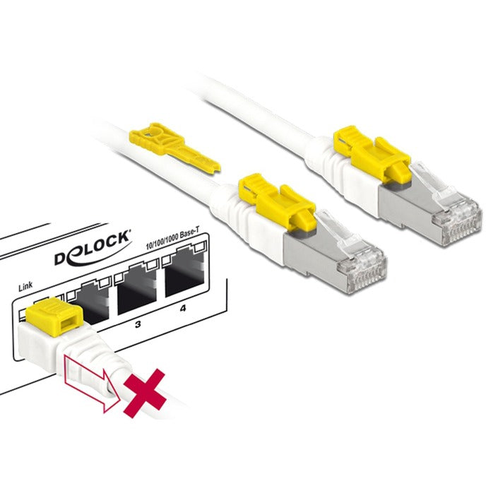 Delock Patch cable RJ-45 Secure with Cat.6a
