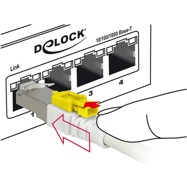 Delock Patch cable RJ-45 Secure with Cat.6a