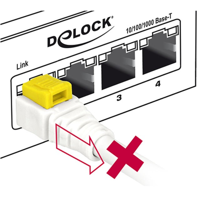 Delock Patch cable RJ-45 Secure with Cat.6a