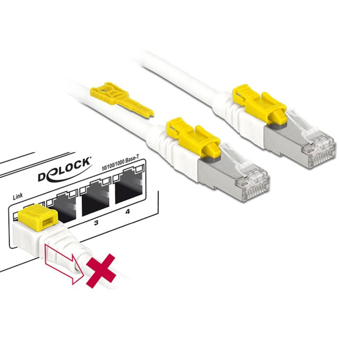 Delock Patch cable RJ-45 Secure with Cat.6a