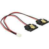 Delock 2 pinos fêmea> 2 x SATA 15 pinos